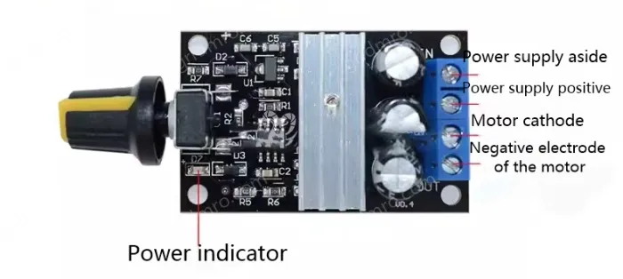 PWM DC motor governor DC 6V-28V speed regulation module