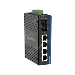 1 Port 100M F(x) + 4 Ports 10/100M T(x) Din-Rail Unmanaged Industrial Ethernet Switch