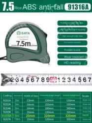 ABS drop resistance -7.5 m-ruler width 25mm-91316A