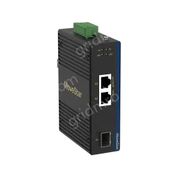 1 Port Gigabit SFP + 2 Ports Gigabit RJ45 Din Rail industrial media converter