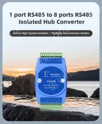 RS485 8-Way Isolated Hub Converter