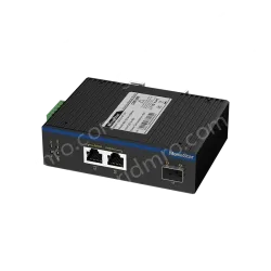 1 Port Gigabit SFP + 2 Ports Gigabit RJ45 Din Rail industrial media converter