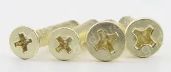 Golden Flat Head Screws M6*195