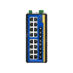 4 Ports 100M F(x) + 16 Ports 10/100M T(x) Din-Rail Unmanaged Industrial Ethernet Switch