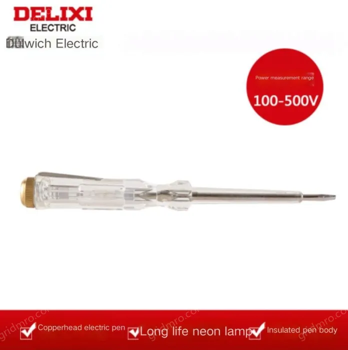 The voltage resistance of the test pen is 100-500V V.