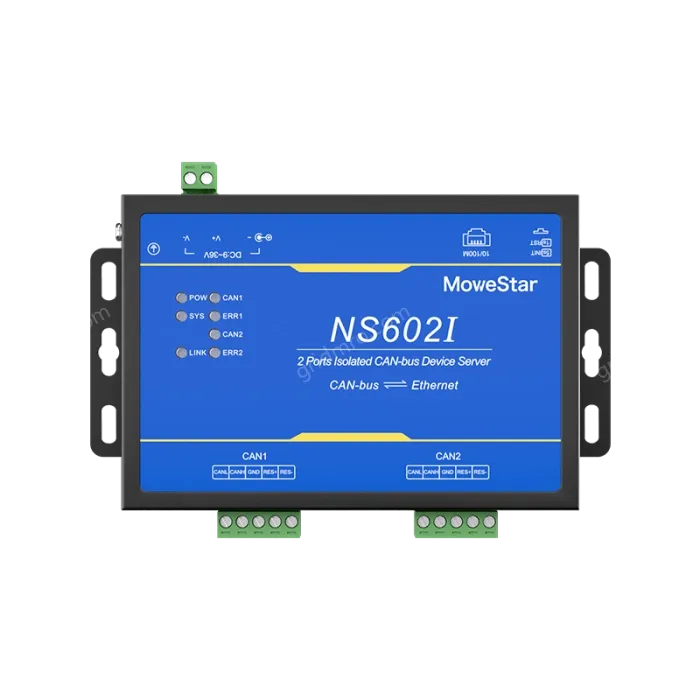 2 Ports CAN-bus To Ethernet Opto-isolated Wall-mounted Ethernet CAN-bus Server