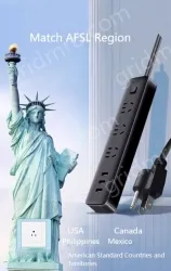 Lightning protection against power surges 5 bits of sub-control 2.8m