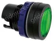 Red transparent button, plastic edge, can be equipped with lamp holder module