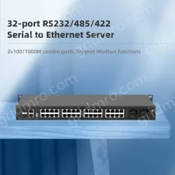 32 Ports RS232/485/422 Serial to 1000M Ethernet Server