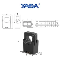 CTE24-100A/5A miniature open current transformer snap-on transformer for retrofitting