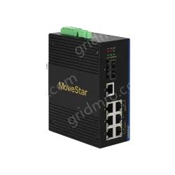 1 Port 100M F(x) + 7 Ports 10/100M T(x) Din-Rail Unmanaged Industrial Ethernet Switch