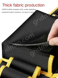 The blue edge upgraded middle pocket can be equipped with an electric drill + hook included