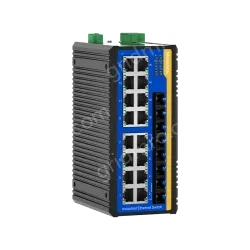 4 Ports 100M F(x) + 16 Ports 10/100M T(x) Din-Rail Unmanaged Industrial Ethernet Switch