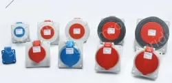 Waterproof 5 pole 16A Surface mounted socket TYP 9342