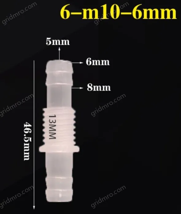 6-M10-6-Feed-through plastic connectors