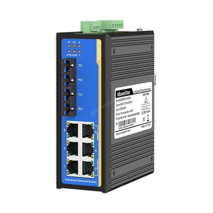 8 Ports 10/100M Din-Rail Managed Industrial Ethernet Switch