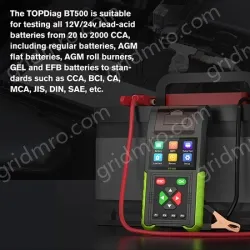 JDiag Jiedai 4-in-1 Automotive Intelligent Tester Leakage Start Charging OBD Voltage Detection Battery Analyzer
