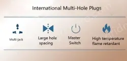 European standard split-control 3-position 2USB