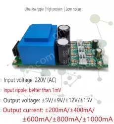 ACDC linear power supply 220V to positive and negative voltage ±12V ±400MA