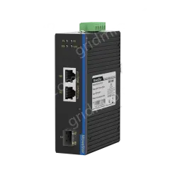1 Port 100M F(x) + 2 Ports 10/100M T(x) Din Rail Industrial media converter