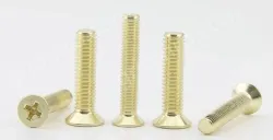 Golden Flat Head Screws M6*150